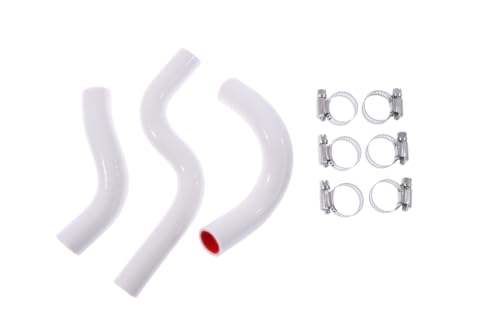 Mangueras de radiador AVDB-MOTO blancas para Kawasaki KX85 2014-2025