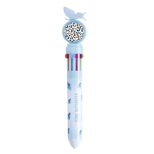 Stylo à bille multicolore rétractable léopard fini les notes brouillonnes