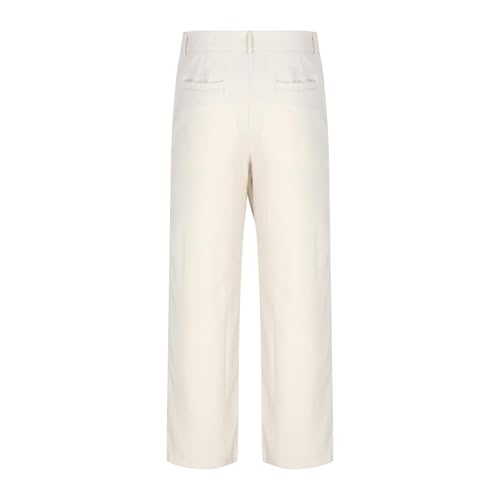 Cambkatl Men's Irregular Dress Pants Straight Leg Business Casual Outdoor Formal Work Trousers Suit Pants with Pockets4