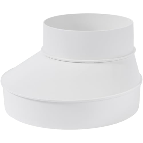 Vent Systems Ø150 bis 100 mm Kanal Reduzierstück Adapter Verbinder Fitting Rohr Erhöhung Reduzierstück Konus für HVAC Lüftungssysteme ABS Kunststoff PVC Rohr 6' auf 4' Zoll