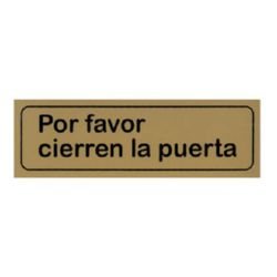 Amig - Placa Simbolo 62-163X45 Aluminio Oro Display
