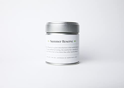 Matcha Kari Superior Japanese Matcha Green Tea Powder - Ceremonial Grade, Summer Reserve - 30 Grams (1.06 oz)