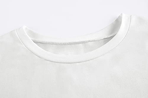 Image of Imily Bela Girls Cap Sleeve Summer Tops Casual Crewneck Loose Tshirts with Pocket