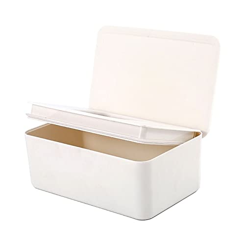 CULUV Portarrollos para Papel higiénico, Caja de Almacenamiento de Tejidos de dispensador de toallitas húmeda con Tapa for Tiendas de Casas
