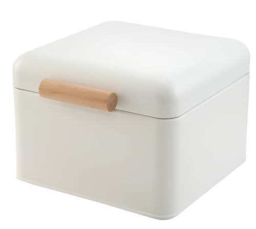 FORNOR 28281 CAJA DE METAL BLANCA 20 x 20 x 14 cm