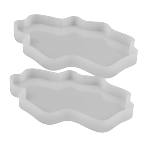 HOMSFOU - HOMSFOU 2stücke Epoxidharz-untersetzer-formen Diy-sets Spiegel-polierbecher-matten-modelle Kompakte Für Bastelarbeiten Und Dekorationen