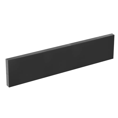 Image of MECCANIXITY HDPE Plastic Sheet 1 /2 inch Thick, 10 inch x 48 inch High Density Polyethylene Plastic Blocks, HDPE Cutting Board for DIY, Home Floor Improvement, Black