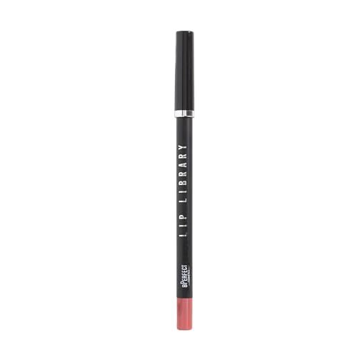 BPerfect Lip Library Lip Liner – Long-Lasting Creamy Formula with Jojoba Oil, Shade Addicted (Warm Berry Red). 1.2g