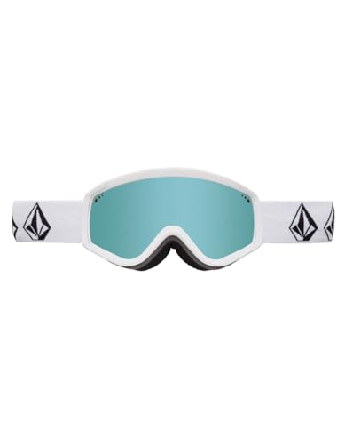 Masque Volcom Attunga blanc mat pour dévaler les pistes de ski sous le soleil en tout confort
