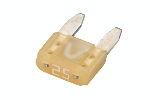 HELLA 8JS 728 596-871 Fuse - Mini-Flat Fuse - 25A - White - Quantity: 5