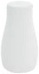 CAC China Lincoln Series 101-PS 3 inch Porcelain Pepper Shaker, Bone White, Set of 36