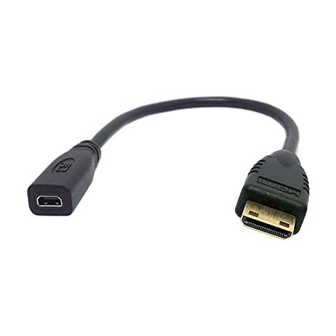 chenyang Type D Micro HDMI v1.4 Socket Female to Type C Mini HDMI Male Convertor Adapter Cable 10cm Cover