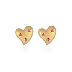 Gold Heart Earrings