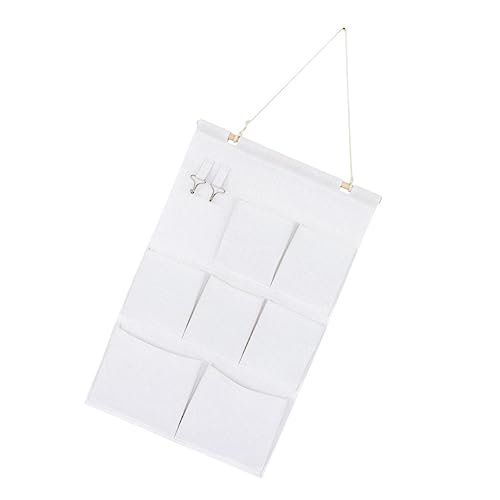 ABOOFAN Creative Cotton Linen Wall Hanging Bag Organizer with Versatile Storage for Wardrobe Door and Closet for Sundries and Items