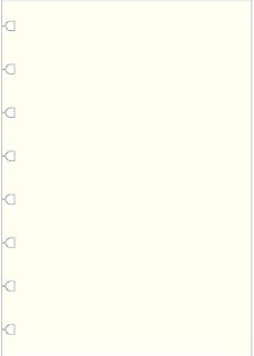 Filofax A5 Plain Notes for Refillable Notebook - White