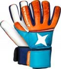 Sehr guter Trainingshandschuh Derbystar Bundesliga Goalie Torwarthandschuhe Weiss Orange Blau 7