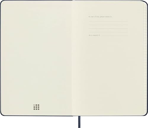 Carnet de notes Moleskine couverture rigide bleu saphir 13 x 21 cm - 5