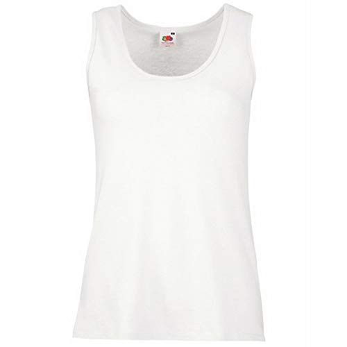 Fruit of the Loom Ladies/Womens Lady-Fit Valueweight Vest (S) (White)