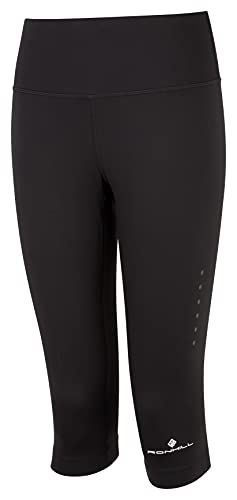 Ronhill Running, Wmn's Core Capri, Crop Tight and Tight, All Black, 10