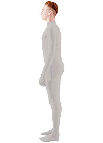 Image of Ensnovo Mens Mock Neck Full Body Unitard Spandex Zentai Suits Costumes