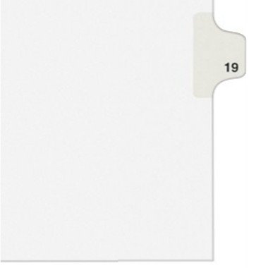 AVERY Legal Side Tab Divider, 25/Pack - White, Letter Size - Rip Proof Reinforced, Dual-Sided, Laminated Tabs - Ideal for Legal, Mortgage & More
