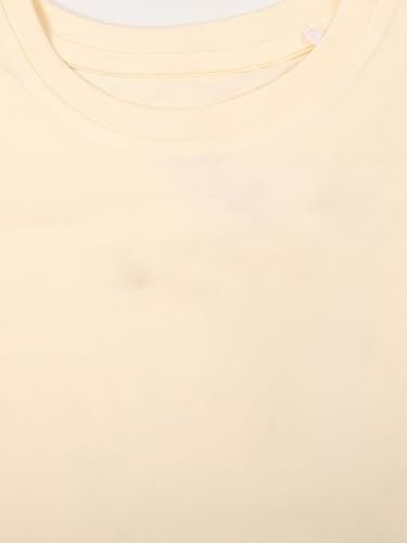 Image of KiddoPanti Girls 100% Cotton Solid Drop Shoulder Half Sleeve Round Neck Crop Tee