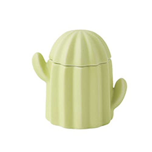 Zuccheriere Piccole Con Coperchio E Cucchiaio, Vasetto A Forma Di Cactus Ciotole Di Sale E Pepe, Scatole Di Condimento for Ciotole Di Sale In Ceramica, Zuccheriera Piccola Colorata Bakey-pink cactus-0