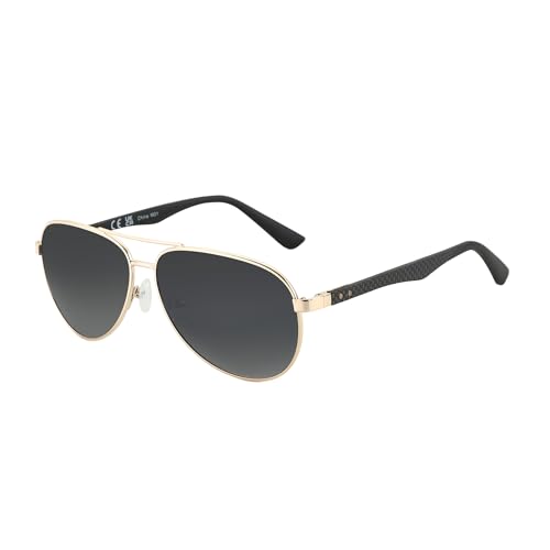 Image of ZENOTTIC Polarized Aviator Sunglasses for Men Carbon Fiber Temple Pilot Sun Glasses with Mirrored Lens UV Protection