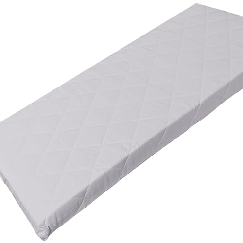 新日本通販EX 日本製 マットレス ごろ寝 70×180cm 三層式 エアープレス 軽量 高反発 固反発 お昼寝マット 厚さ約7cm 抗菌 防臭 ナノプラチナ繊維 防カビ (がわ70×180cm 本体65×175cm) (グレー)