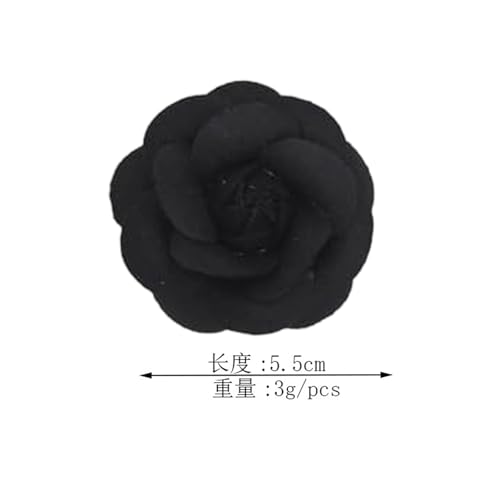 Image of Camellia Hair Clip and Brooch Pin for Women Dainty Flower Broochs Lapel Pins Designer Inspired Camellia Peony Rose Brooches Flower DIY Clothing Shoes Hats Accessories Wedding Party Dance Banquet Dress Suit Ceremony Jewelry Accessories