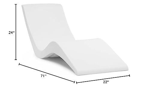 Image of Aqua Outdoors Pool Lounge Chairs, Pool Chairs for in Pool, 9-in Water Depth