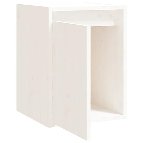 Armoire murale blanche peu encombrante pour studio et bureau - 6
