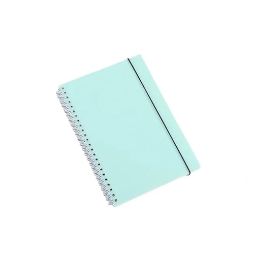 Cahier à spirale B5 pages blanches vert pour croquis et notes