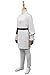 Kids Princess Leia Costume Obi-Wan Kenobi Young Leia Cosplay Outfits Leia Top Pants Suits for Halloween Party (Leia White, XL)