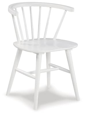 Signature Design By Ashley Grannen Modern Spindle Back Dining Chair, 2 Count, White #TOP25