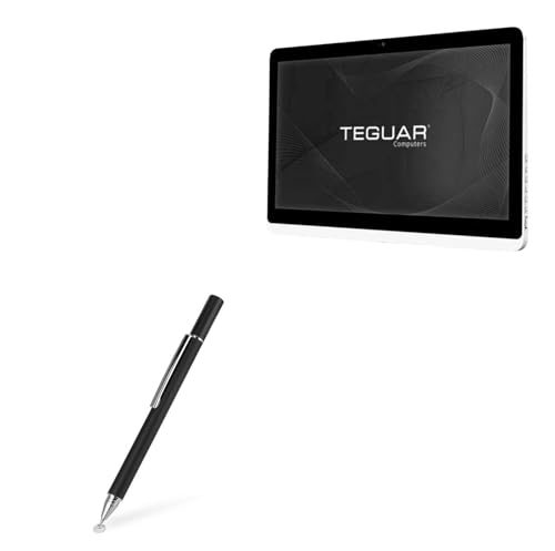 BoxWave Stylus Pen Compatible with Teguar TM-5957-22 - FineTouch Capacitive Stylus, Super Precise Stylus Pen - Jet Black