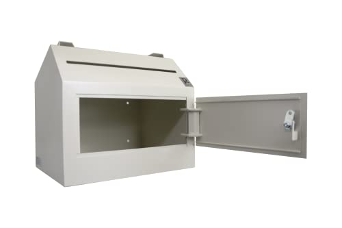 Protex Wall Mount Drop Box Safe (Sdl-500), For Cash, Checks And Envelopes, Piano Hinge, Saw-Tooth Metal Baffle To Protect Slot, Pre-Drilled Mounting Holes, Reinforced Door #TOP3