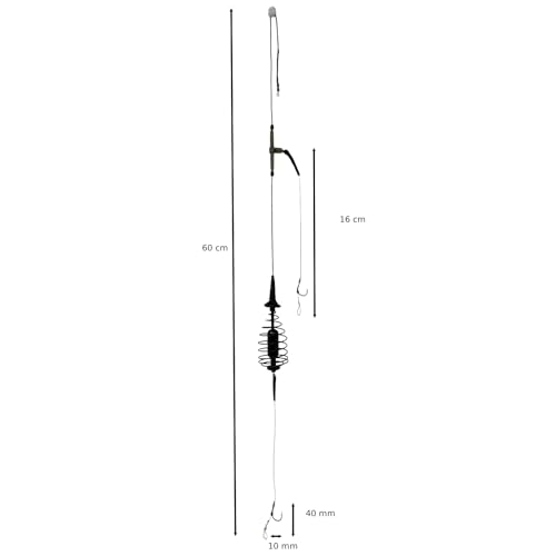 HUNGRYFISH Fishing Feeder Cage Rig Kit (2 Pack) – Jaula de Cebo con 2 Anzuelos, Set de Anzuelos Pre-atados miniatura 5