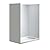 WOODBRIDGE 60 in. L x 36 in. W x 75 in. H Alcove Solid Surface Shower Combo Kits with Glue Up Shower Walls in Matte White and Single Threshold Shower Base with Right Drain in White