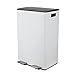 CUBO BASURA DE 60L PARA RECICLAJE CON PEDAL RETRACTIL MODELO ALIYA EN COLOR BLANCO MATE 2 X 30L. CON CAIDA AMORTIGUADA Y 2 CUBOS INTERIORES DE 30L