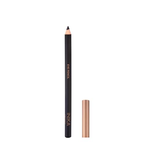 INIKA Organic Hypoallergenic Vegan Eye Pencil | Long-Lasting, Water-Resistant Makeup, Richly Pigmented, Vit E + Coconut Oil, Gentle for Sensitive Eyes, Cruelty-Free & Sustainable Packaging. Black