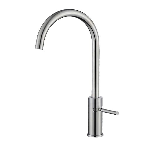 Mitigeur de cuisine à rotation 360 robinet évier gris durable
