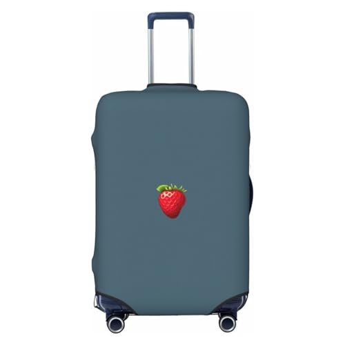 Housse protection valise extensible rigide souple bagage main motif fraise