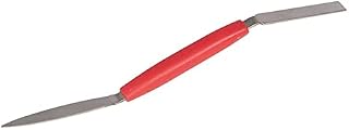 Dapetz ® Pointing Tool Leaf & Square Small Tool Filling Plaster Touching Work Stainless Steel Triangular and Square Blade Double-Ended Trowel 8 x 192mm