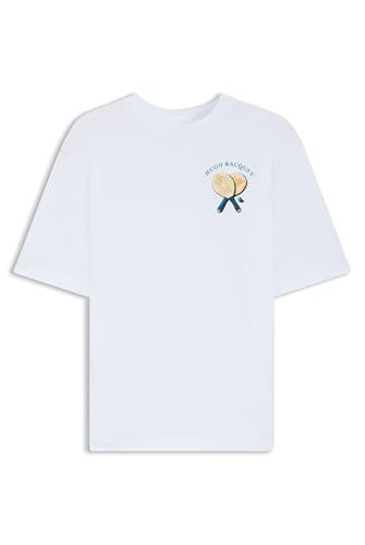 T-Shirt Hugo Nulaxo 10272987 homme coupe droite anti-déformation confort