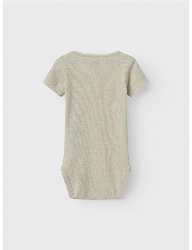 NAME IT Baby - Mädchen Nbfkab Ss Body Noos, Peyote Melange, 80