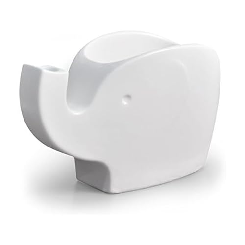 Genuine Fred OLIVER Ceramic White Elephant Tidbit Bowl, Snack & Serving Bowl for olives, pistachios, candy, and more. Charming serving piece and great hostess gift.