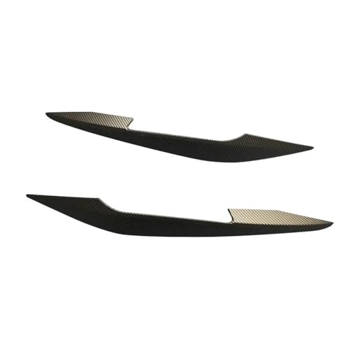 WYKRB Front Bumper Fog Lamp Lip Trim Compatible with Audi A4 S4 B9 TDI Sedan/Avant 2020-2024, Gloss Black/Carbon Look ABS Splitt