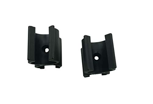 Ez-Xtend Bimini Top Pole Clips - Anti Rattle Bimini Brace (Package Of 2, Black, 7/8") #TOP2