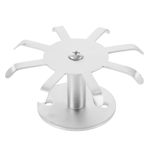 Gatuida Gancho Giratorio de Acero Inoxidable para Armario Colgador de Utensilios Armario 8 Ganchos Soporte Práctico para Cocina Organizador Giratorio 360° para Cucharas y Espátulas